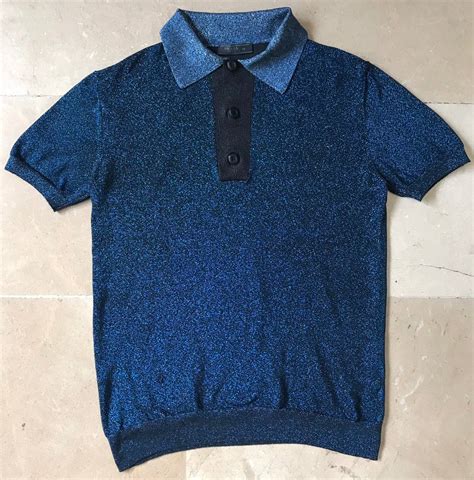 prada lurex polo|Men's T.